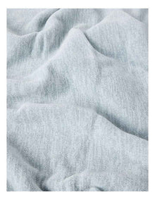 Chenille Sherpa Blanket in Blue