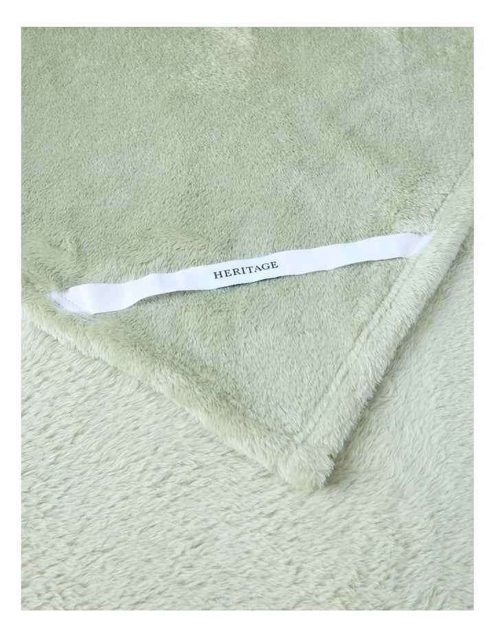 Faux Fur Blanket in Sage