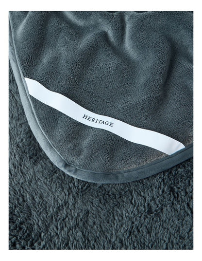 Reversible Sherpa Blanket in Charcoal
