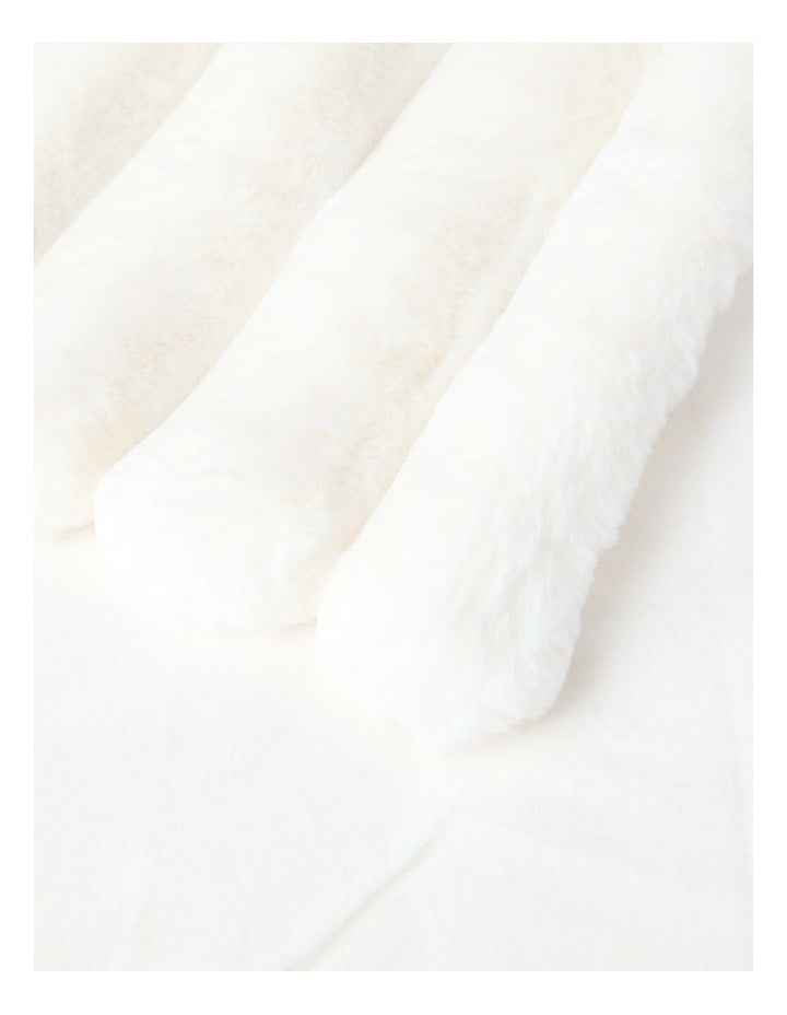 Chunky Rib Blanket in Winter White