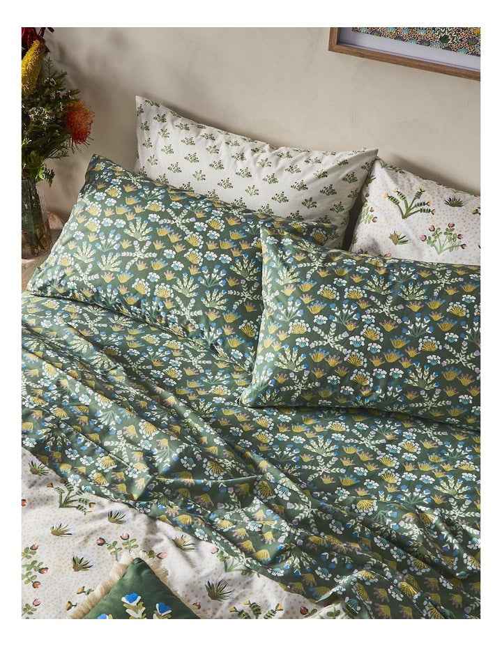 Desert Flowers Cotton Sheet Set by Jessie Ngwarraye