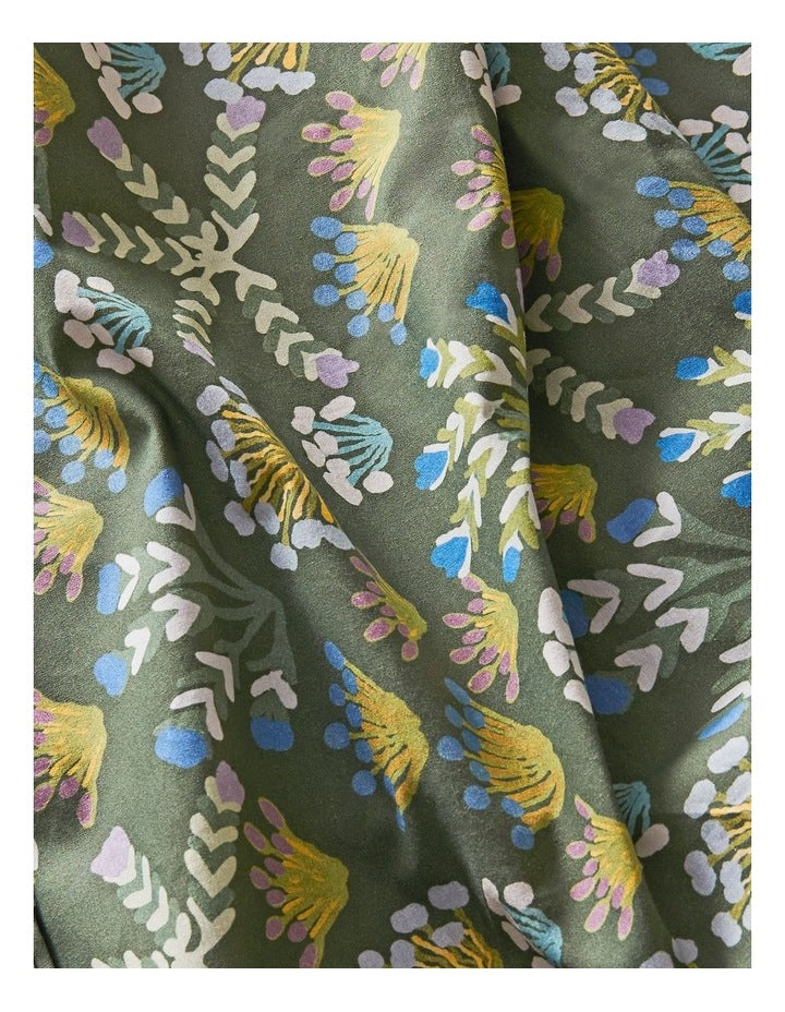 Desert Flowers Cotton Sheet Set by Jessie Ngwarraye