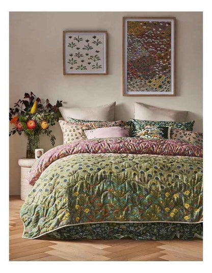 My Country Quilted Cotton Coverlet by Michelle Pula Holmes