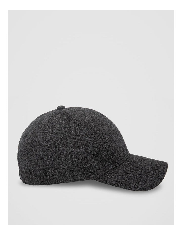 Textured Cap  Hat Charcoal