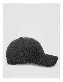 Textured Cap  Hat Charcoal