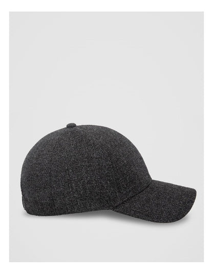 Textured Cap  Hat Charcoal