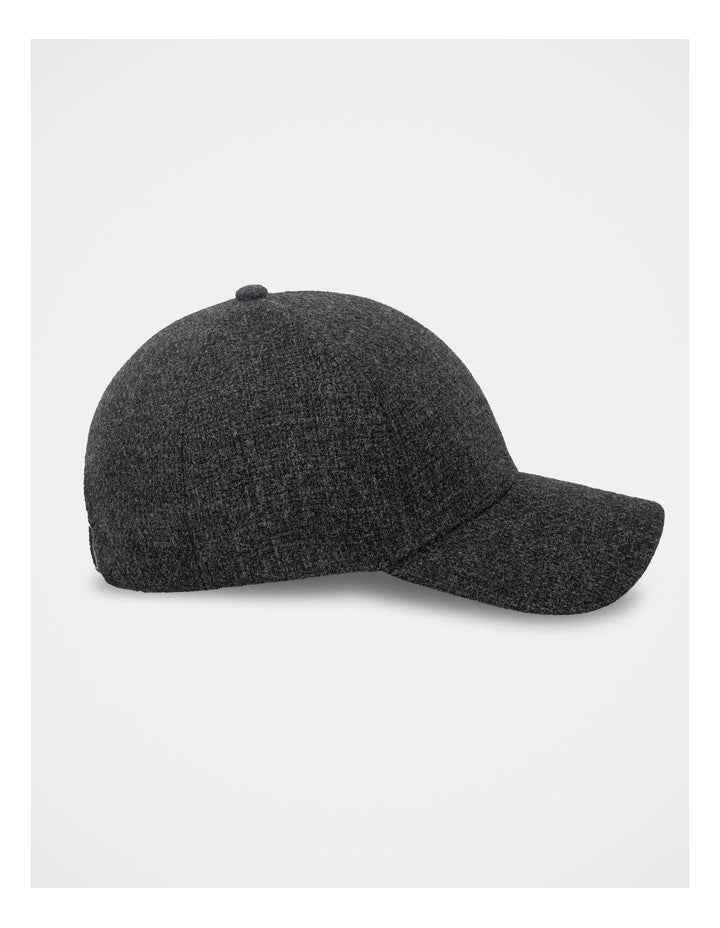 Textured Cap  Hat Charcoal