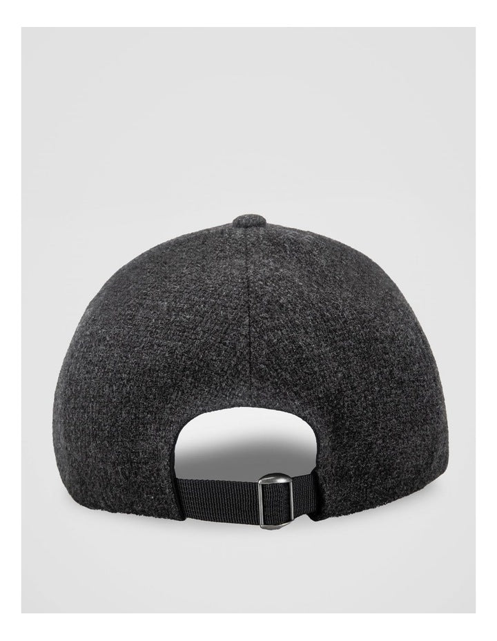 Textured Cap  Hat Charcoal