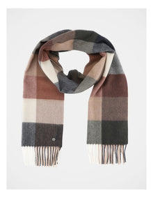 Bold Check Wool Scarf  Winter Accessory Mutli
