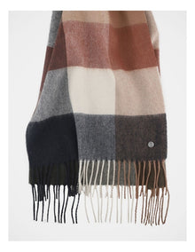 Bold Check Wool Scarf  Winter Accessory Mutli