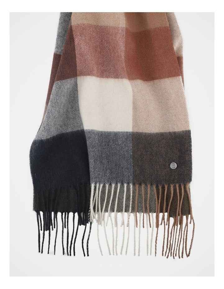 Bold Check Wool Scarf  Winter Accessory Mutli