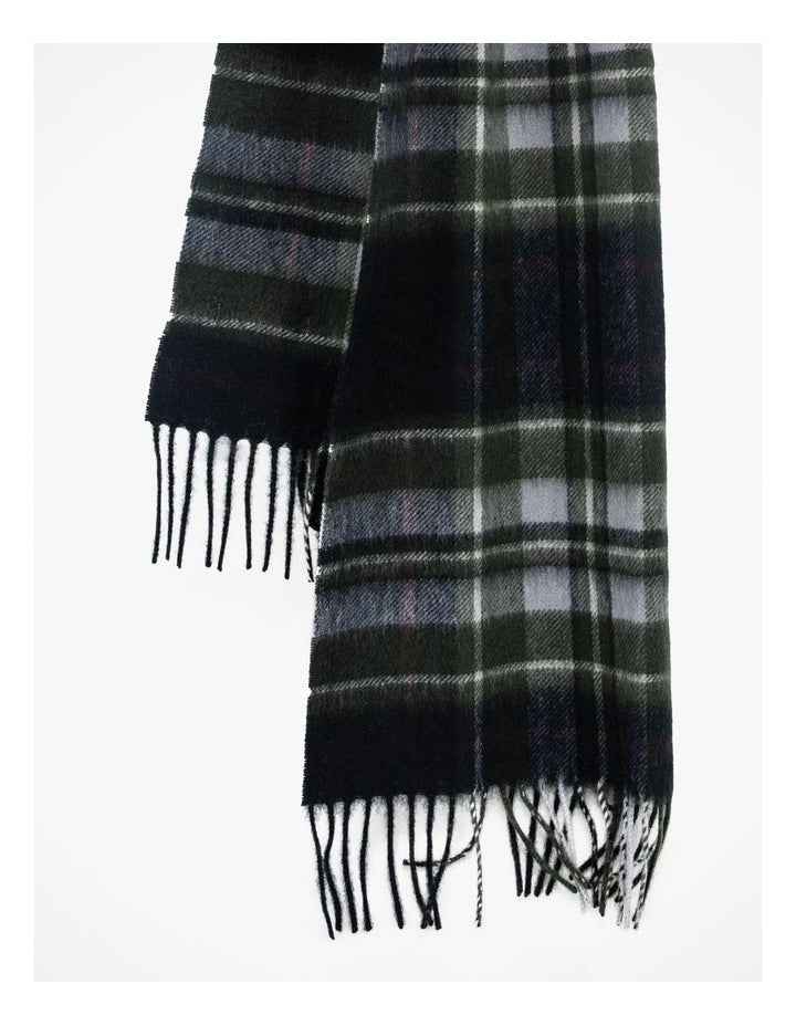 Bold Check Wool Scarf in Multi