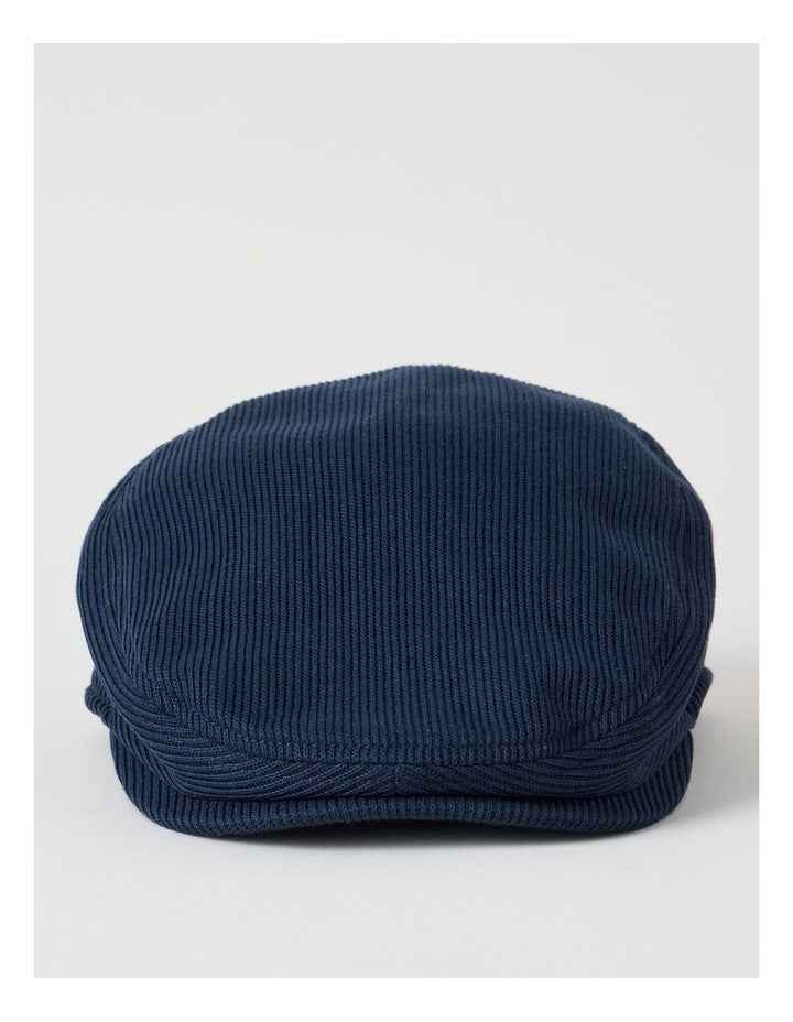 Ribbed Driving Cap Hat Navy
