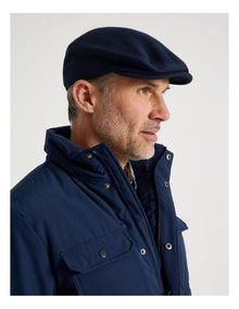 Ribbed Driving Cap Hat Navy