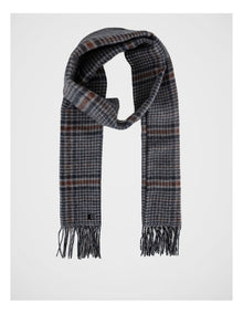 Check Houdstooth Scarf Winter Accessory Brown