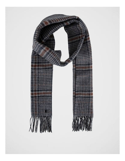 Check Houdstooth Scarf Winter Accessory Brown