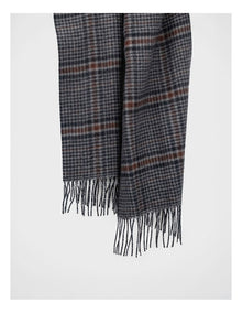 Check Houdstooth Scarf Winter Accessory Brown