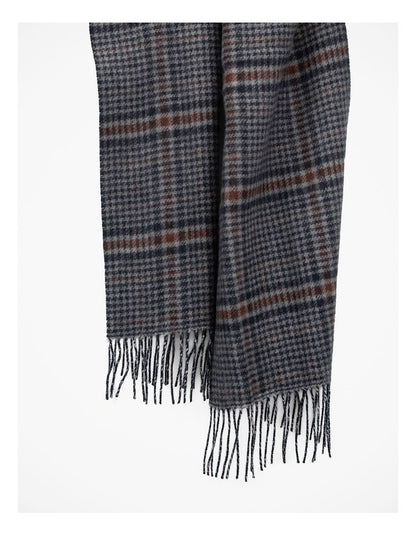 Check Houdstooth Scarf Winter Accessory Brown
