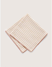 VINA STRIPE NAPKIN 2 PACK IN CARAMEL