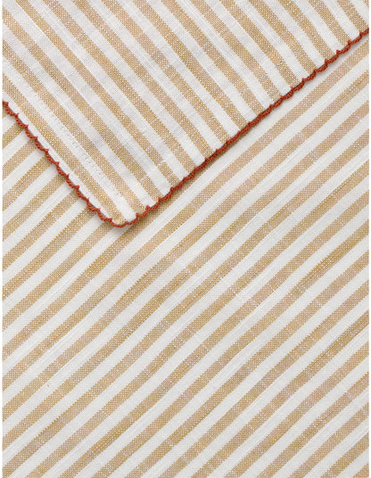 VINA STRIPE NAPKIN 2 PACK IN CARAMEL
