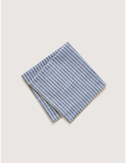 VINA STRIPE NAPKIN 2 PACK IN GLACIER