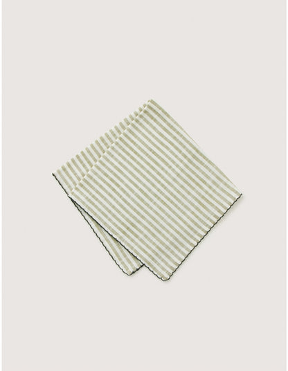 VINA STRIPE NAPKIN 2 PACK IN GARDEN