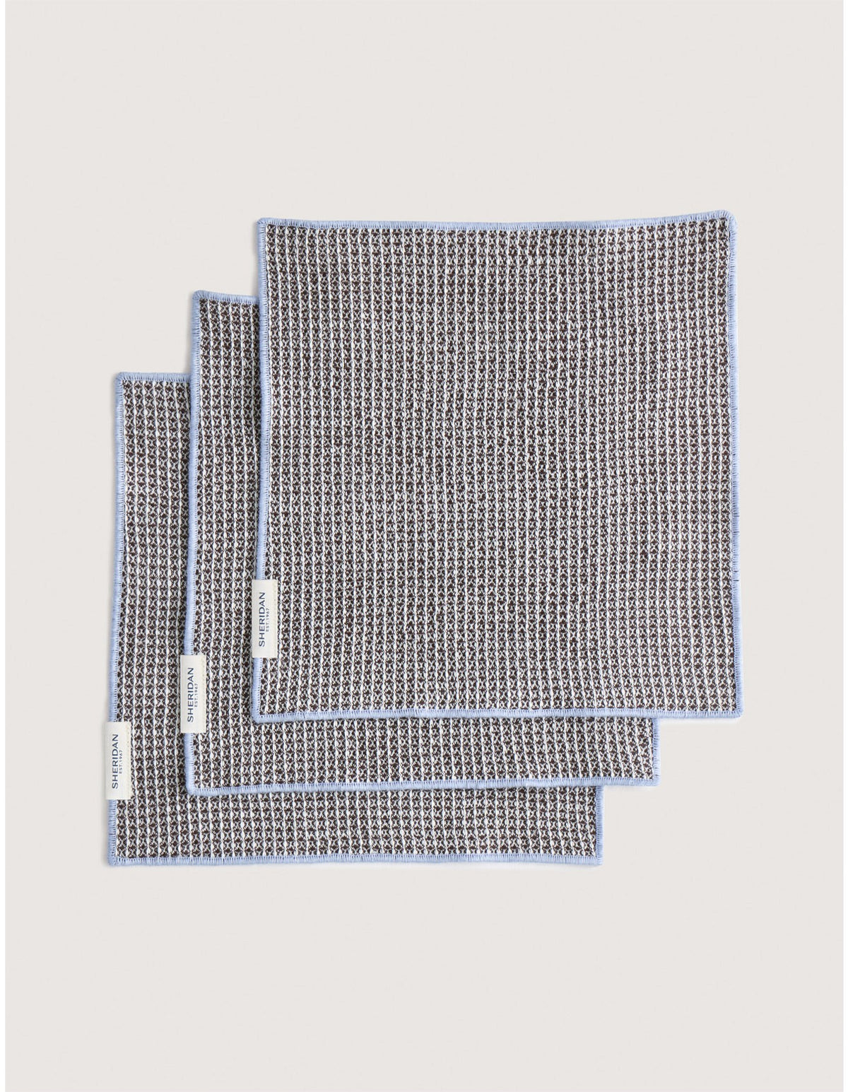 LENNI DISH CLOTH 3 PACK IN CHOCOLATE