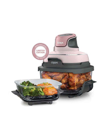 Crispi 4-in-1 Portable Glass Air Fryer Pink