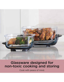Crispi 4-in-1 Portable Glass Air Fryer Pink