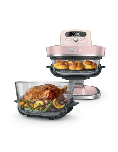 Crispi Pro 6-in-1 Countertop Glass Air Fryer Rose Quartz
