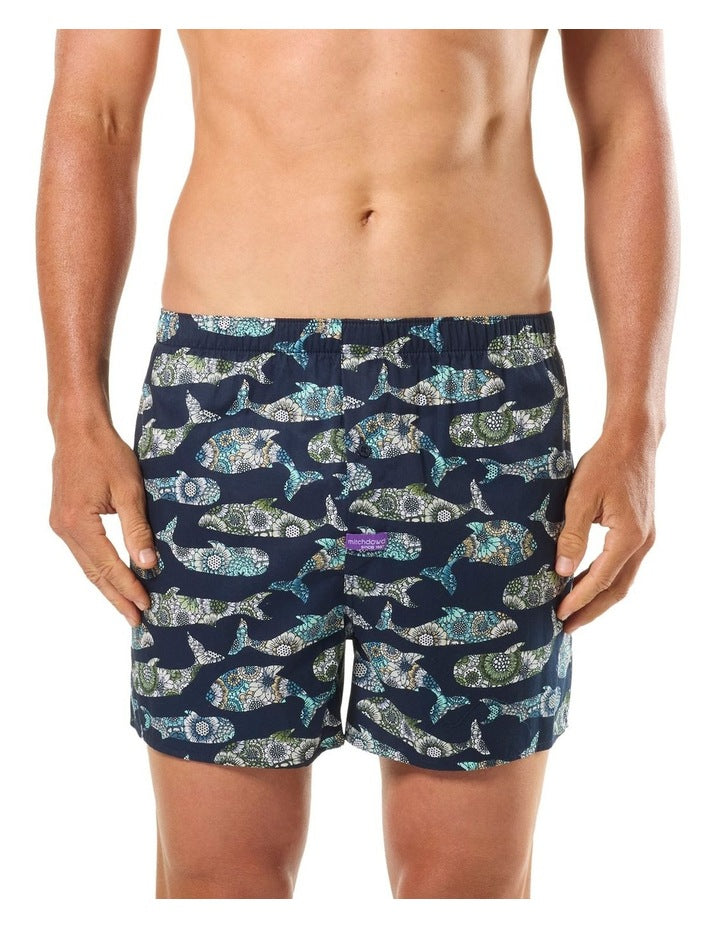Making Waves Cotton Woven Boxers 3 Pack in Multi
