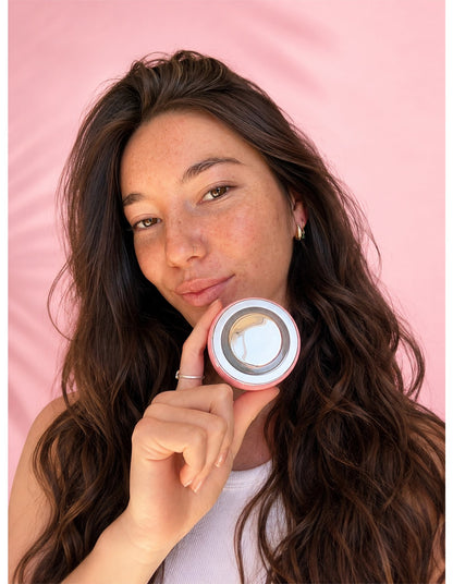 LED Facial Cleansing Brush Pink