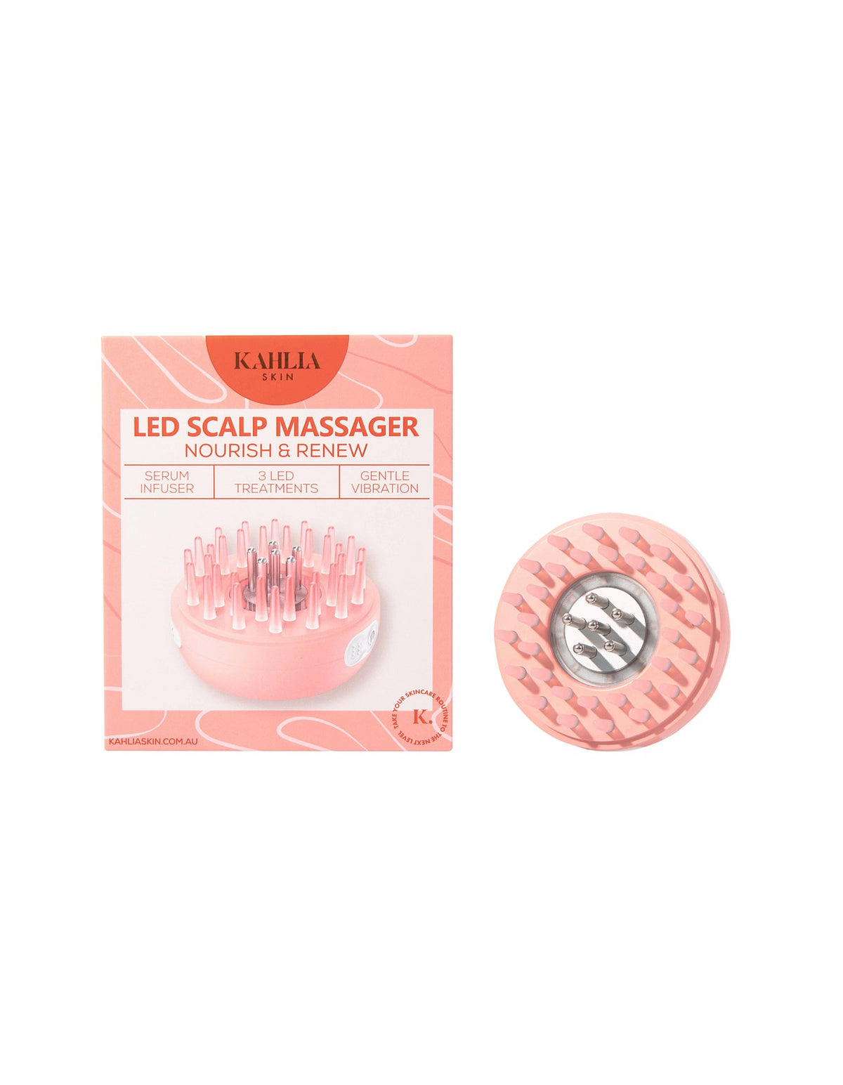LED Scalp Massager Pink