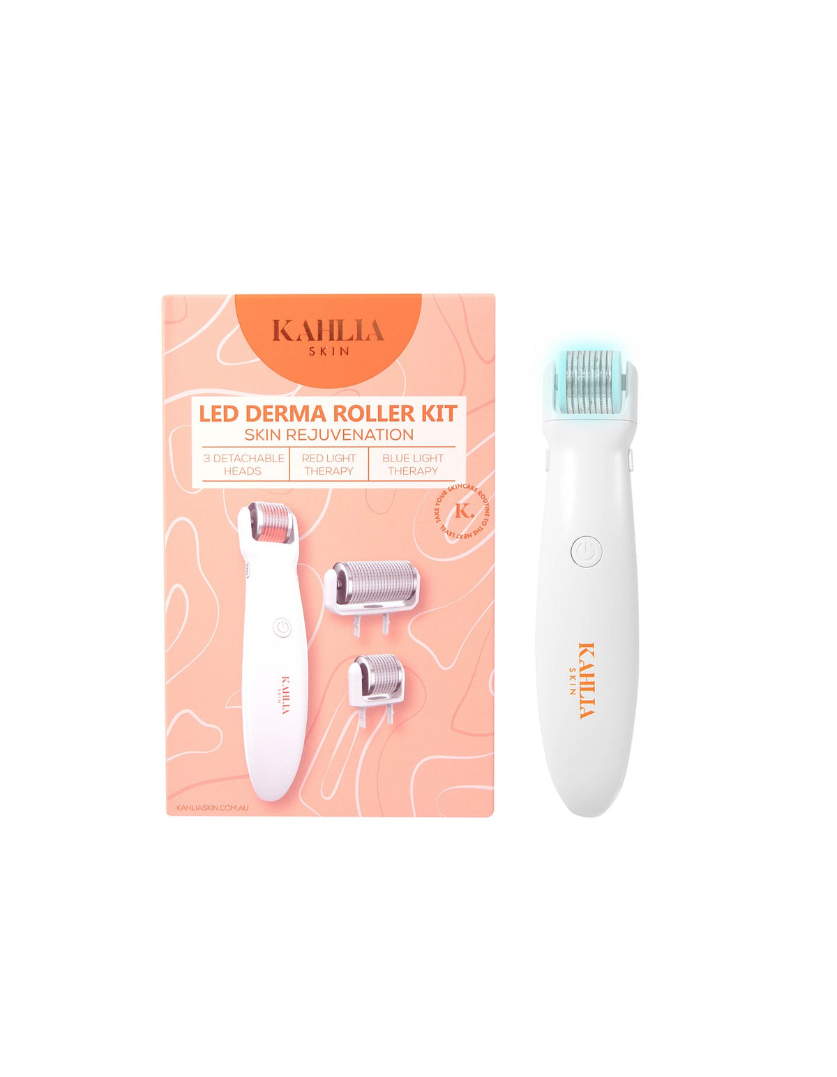 LED Derma Roller Kit White