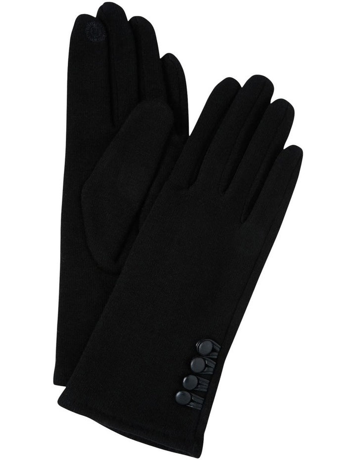 Button Trimmed Gloves