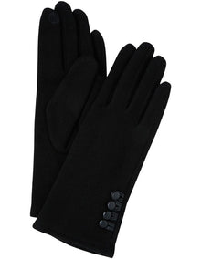 Button Trimmed Gloves