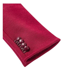 Button Trimmed Gloves