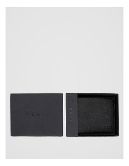 Saffiano Bifold Leather Wallet Black Wallet Black
