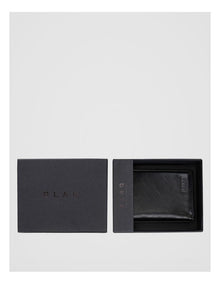 Leather Magnetic Closure Wallet Black/Navy Wallet Black/Navy