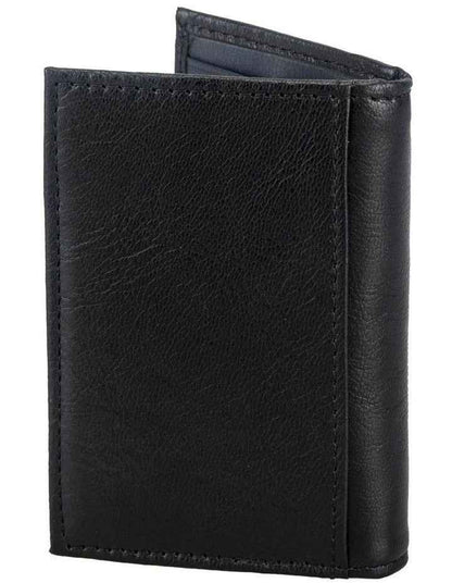 Leather Magnetic Closure Wallet Black/Navy Wallet Black/Navy