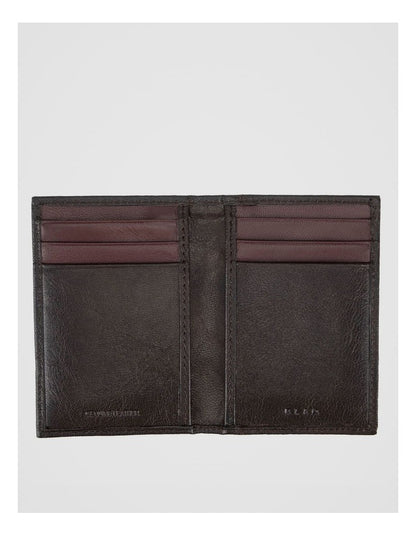 Leather Magnetic Closure Wallet Brown/Burgundy Wallet Brown/Burgundy