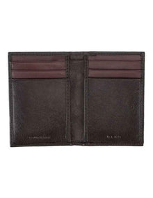 Leather Magnetic Closure Wallet Brown/Burgundy Wallet Brown/Burgundy