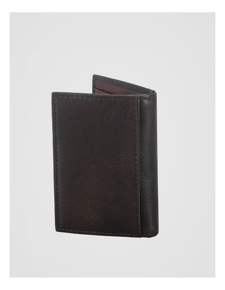 Leather Magnetic Closure Wallet Brown/Burgundy Wallet Brown/Burgundy
