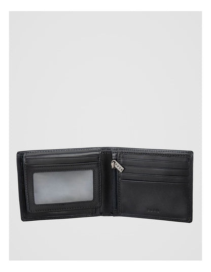 Flip Wallet With Zip Black Wallet Black