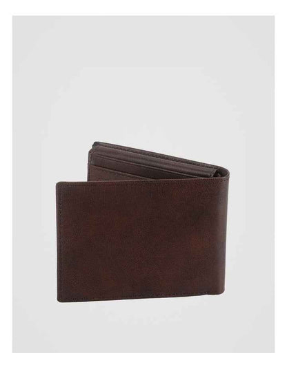 Flip Wallet With Zip Dark Tan Wallet Dark Tan