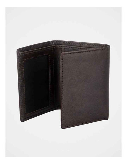 Trifold Leather Wallet Brown Wallet Brown