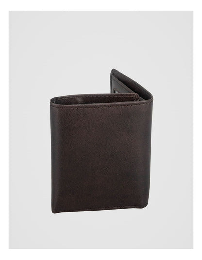 Trifold Leather Wallet Brown Wallet Brown