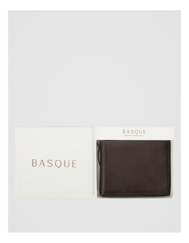 Bifold Leather Wallet With Coin Purse Brown Wallet Brown