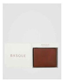 Bifold Leather Wallet With Coin Purse Tan Wallet Tan