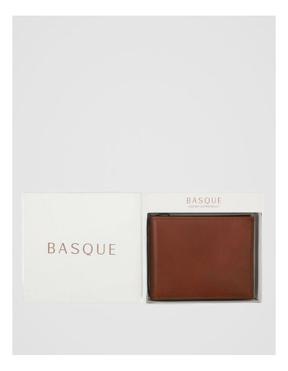 Bifold Leather Wallet With Coin Purse Tan Wallet Tan